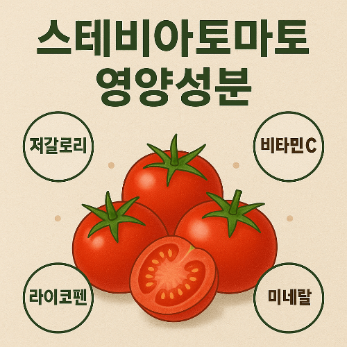 일반 토마토와 비교해본 스테비아토마토, 건강한 선택일까?
