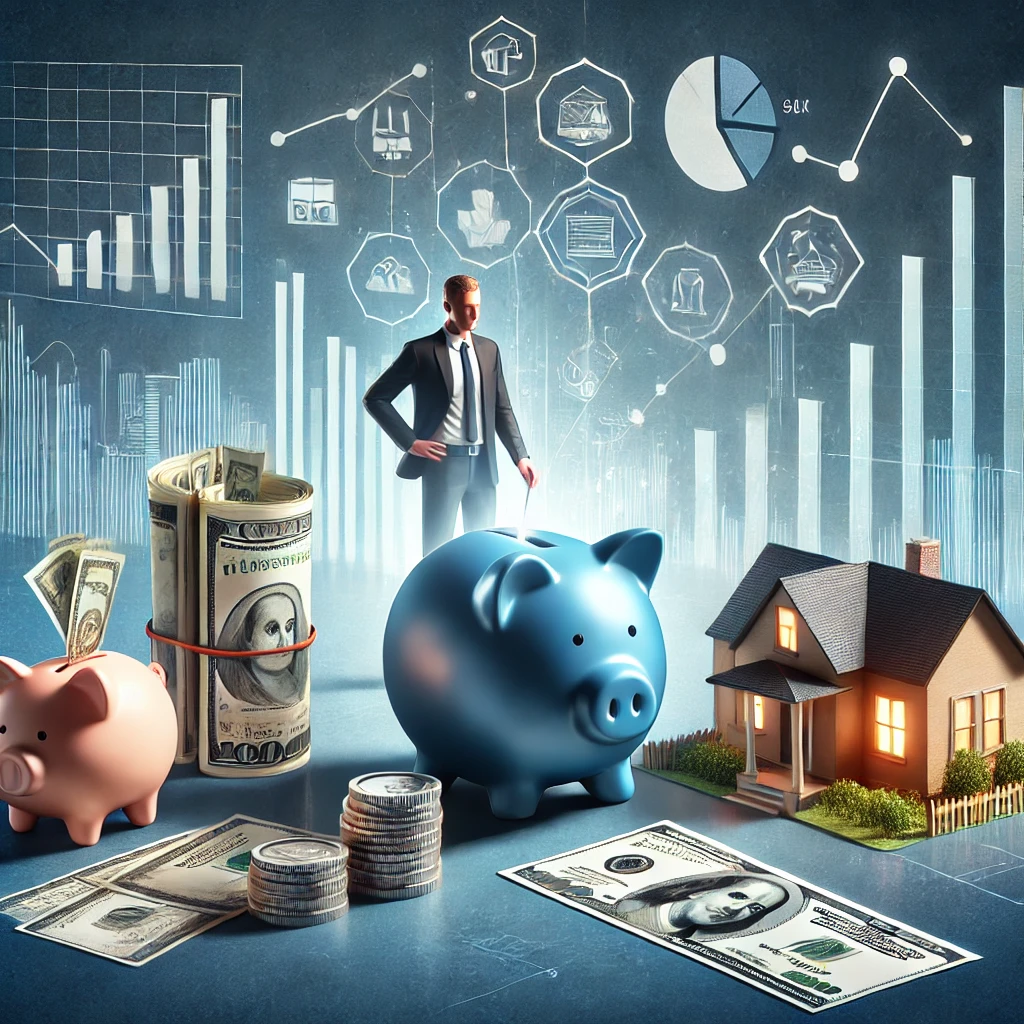 자산 관리하는 사람의 모습