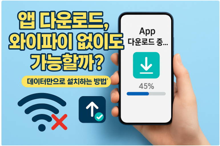 스마트폰에 앱 다운로드, 와이파이 없이도 가능할까? (데이터 사용)