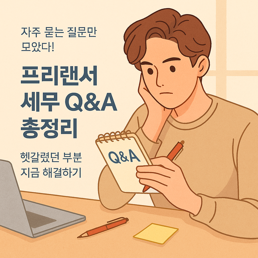 [11편] 프리랜서 세금&middot;세무관리 Q&amp;A 총정리