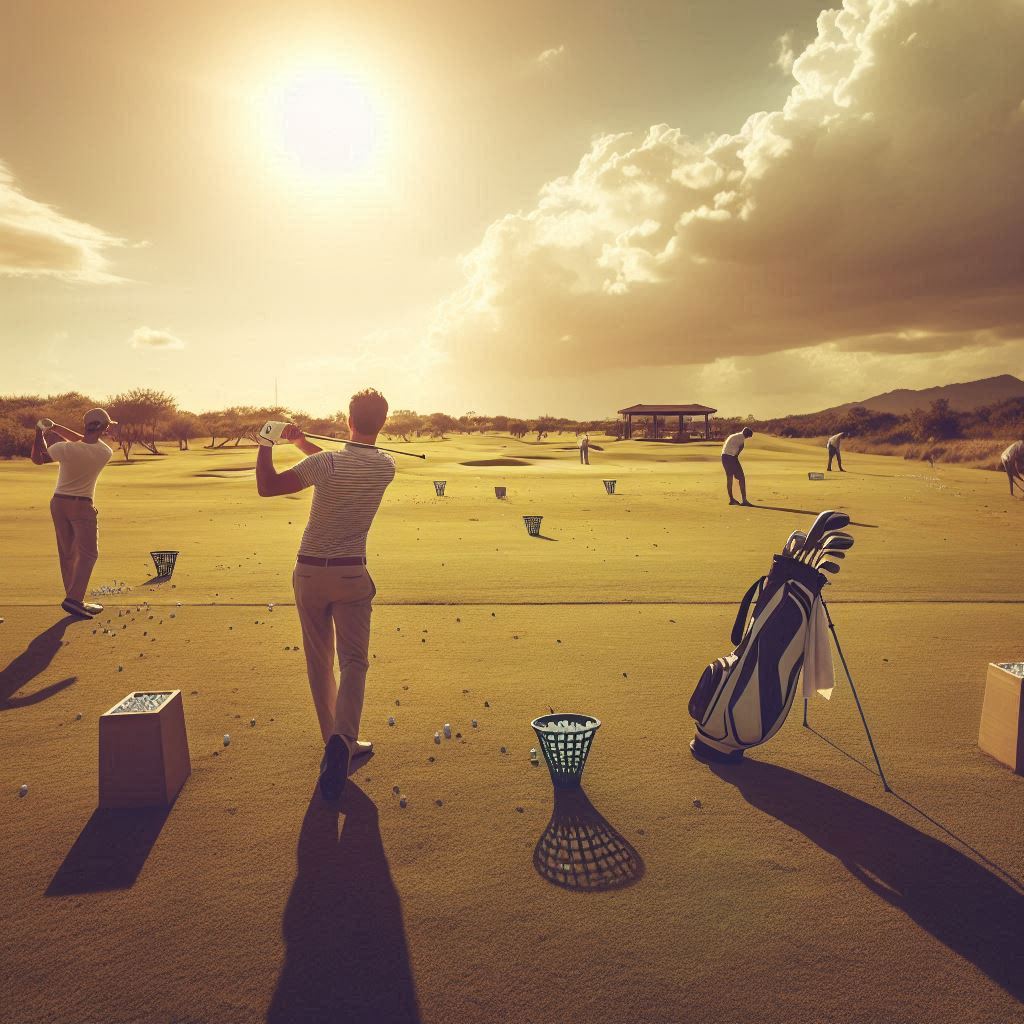 실외골프연습장 배경