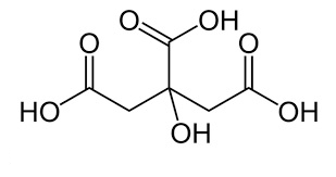 구연산 화학 구조