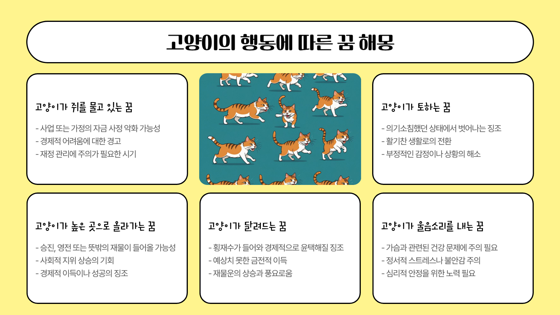 고양이 꿈해몽