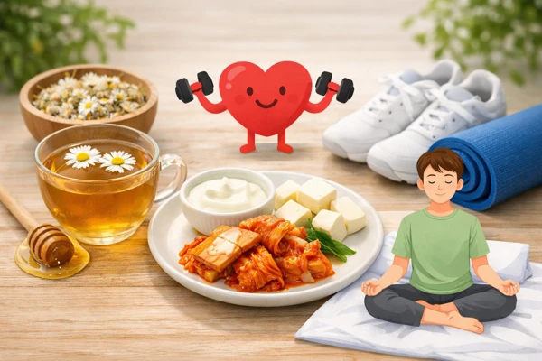 장 건강 관리 생활 컷