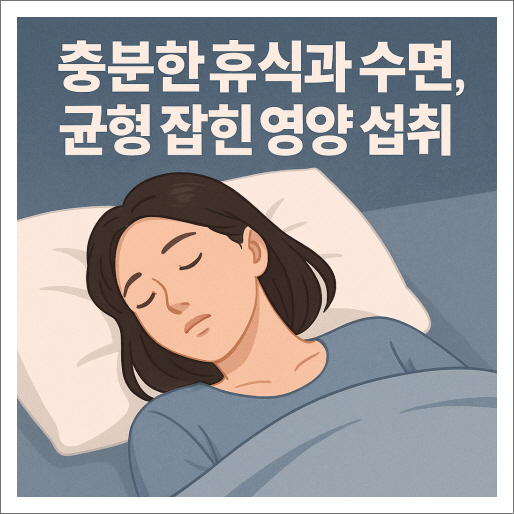 접촉성 피부염_생활관리_충분한 휴식과 균형잡힌 영양 섭취