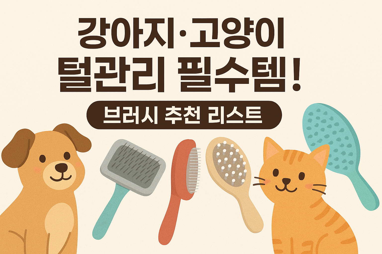 강아지&middot;고양이 털관리