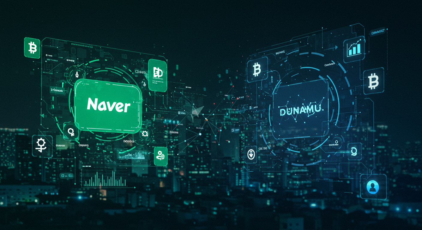 네이버와 두나무 협력