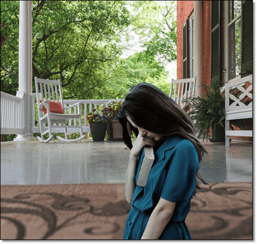 월경전증후군 여성