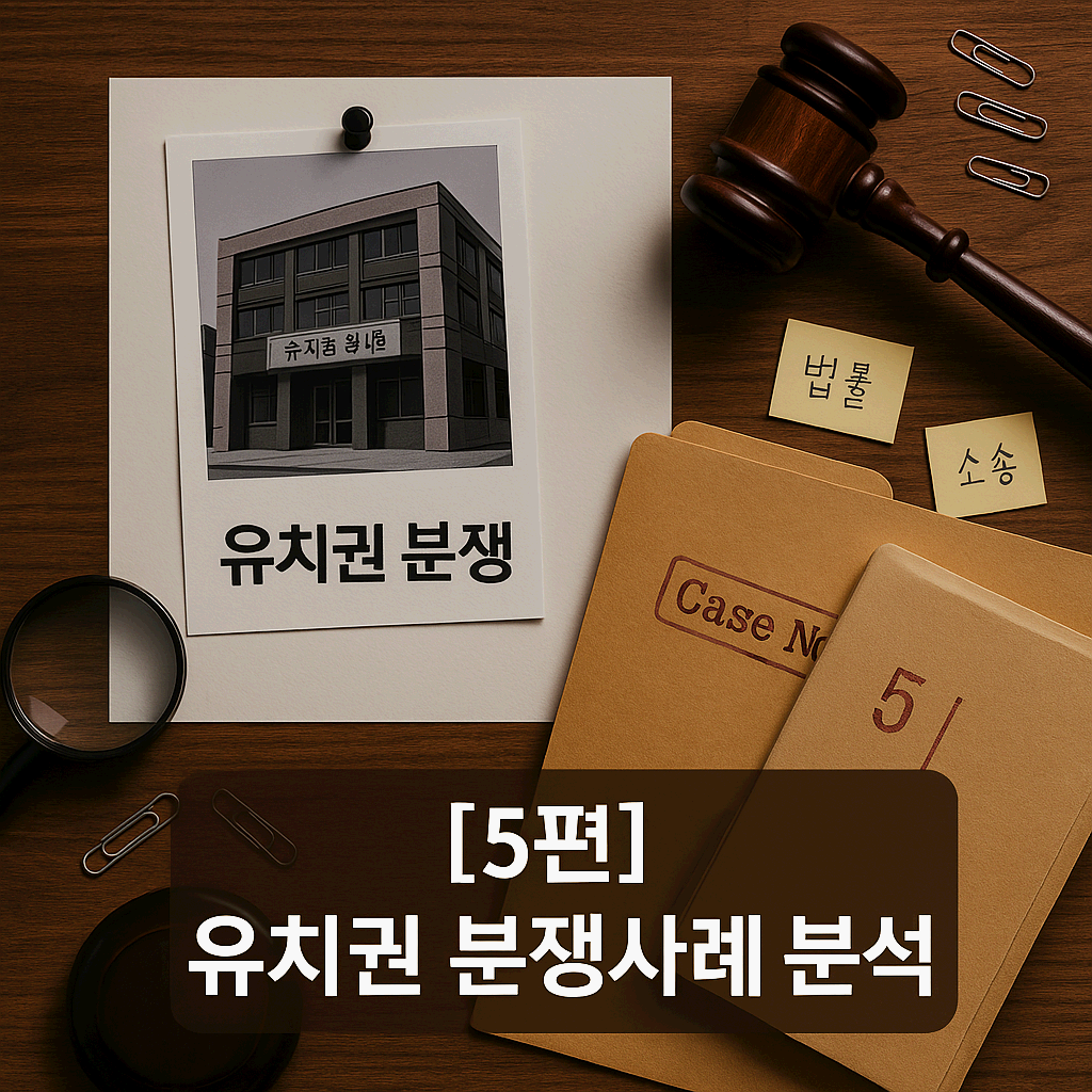 [5편] 실무에서 자주 발생하는 유치권 분쟁사례 분석
