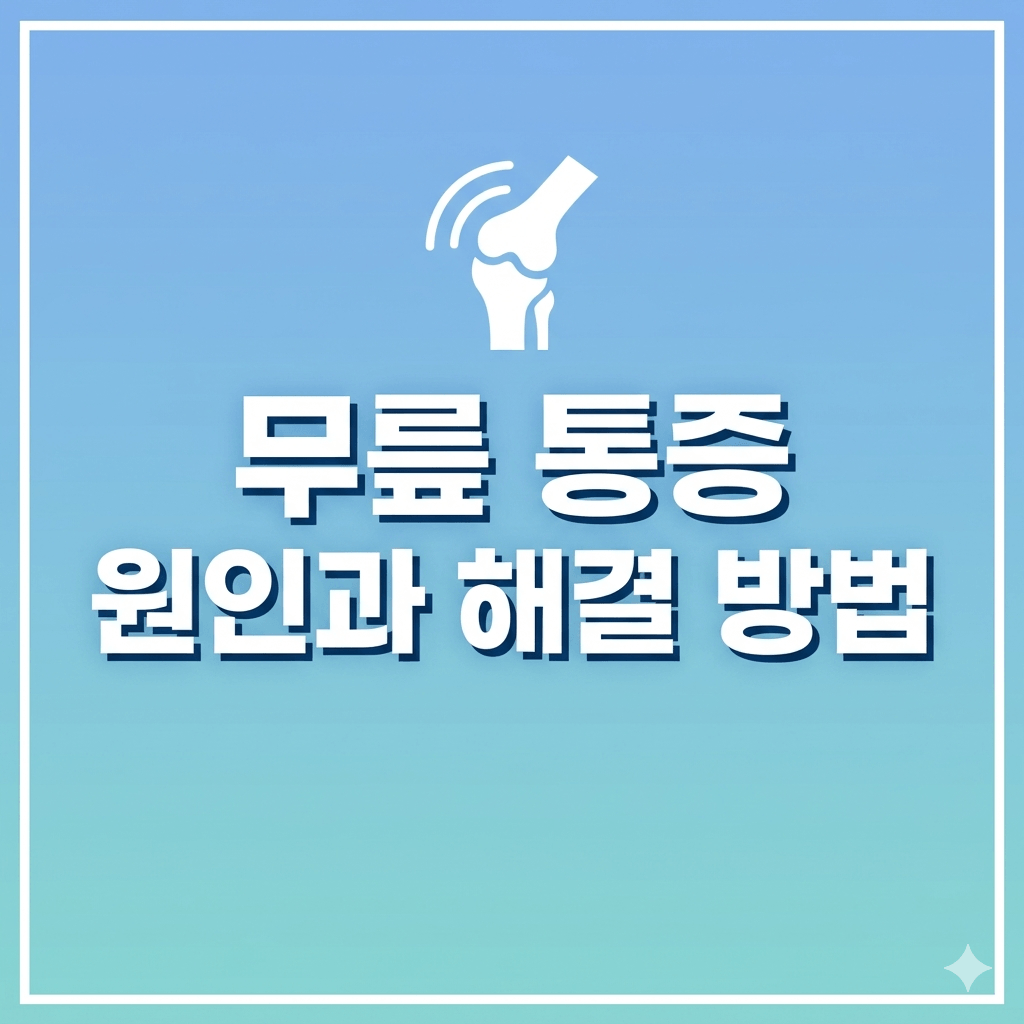 무릎 통증 원인과 해결 방법