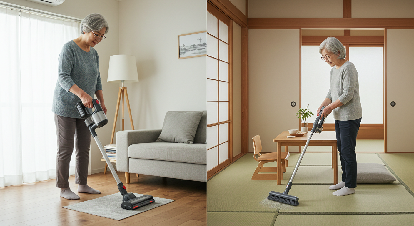 한국 vs 일본 시니어 청소법 (문화,기구,효율)