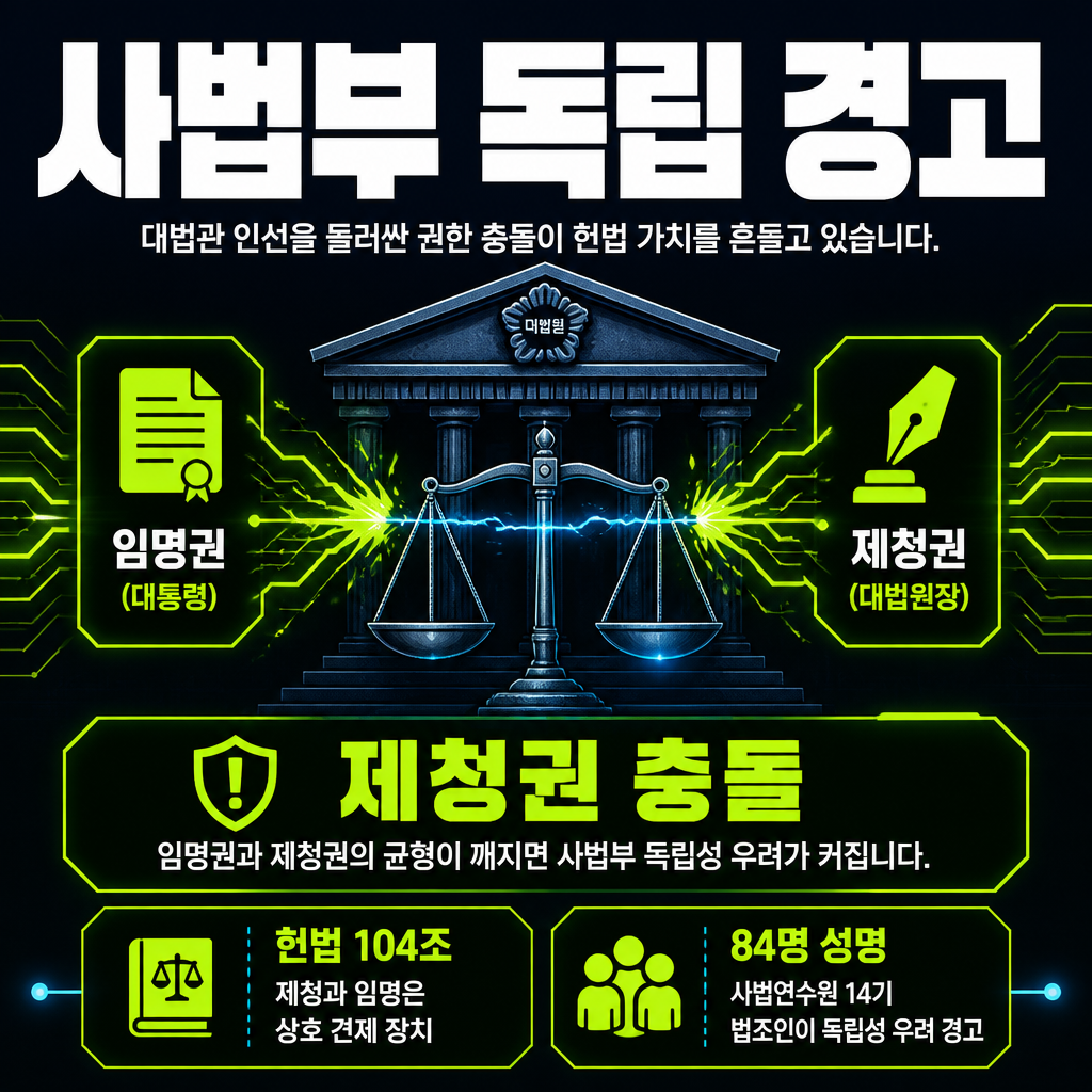 사법부 독립 경고