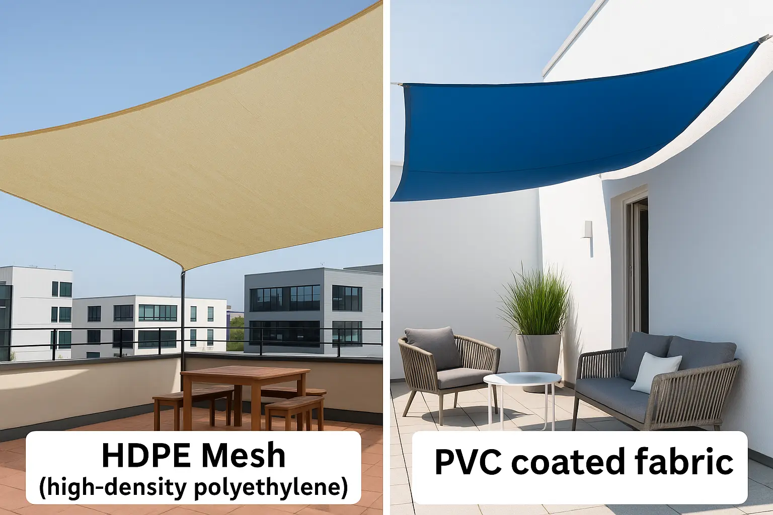   HDPE 메쉬 (High-Density Polyethylene) , PVC 코팅 천 사례이미지  