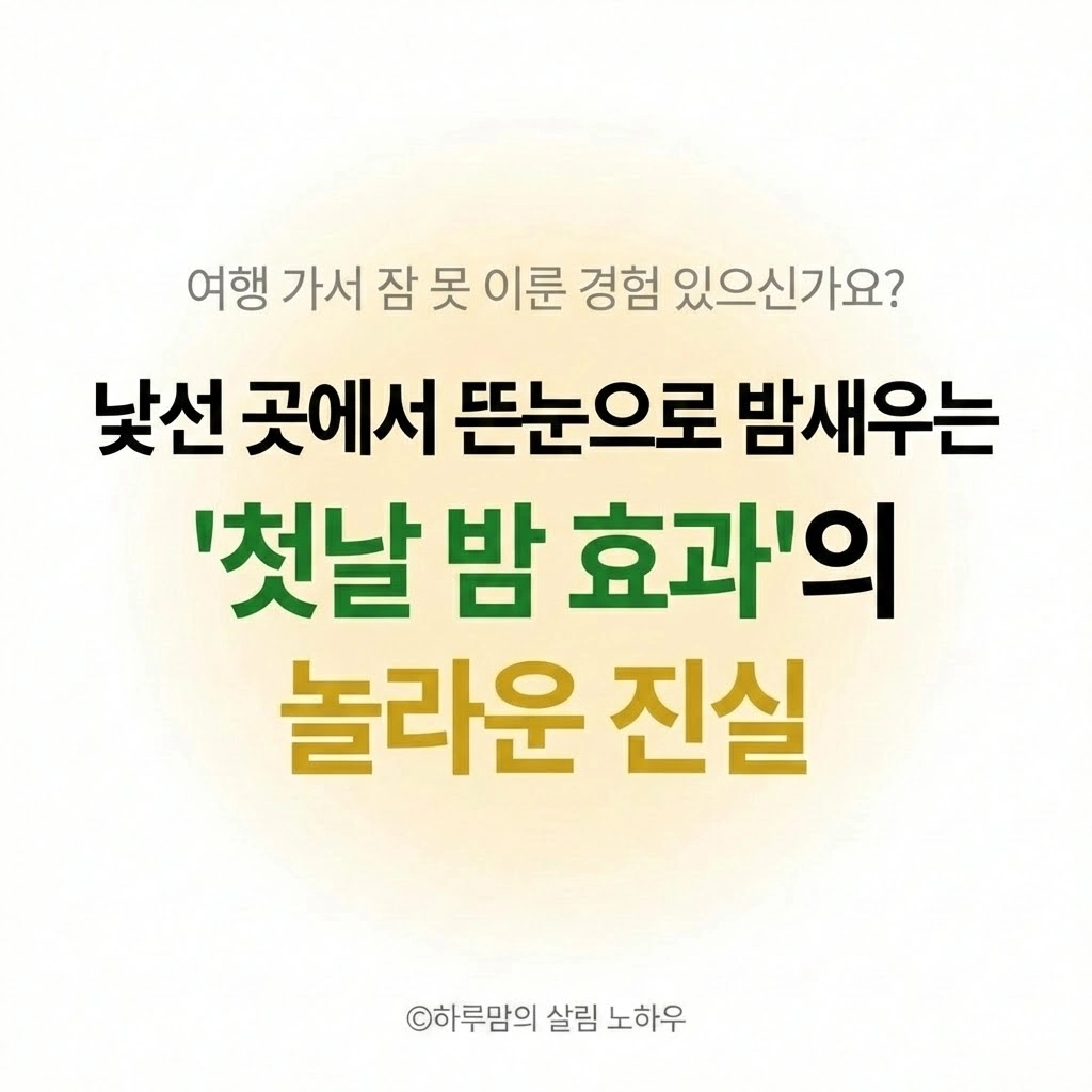여행만 가면 잠이 안 와요... 낯선 곳에서 눈이 말똥말똥한 이유 (첫날 밤 효과)