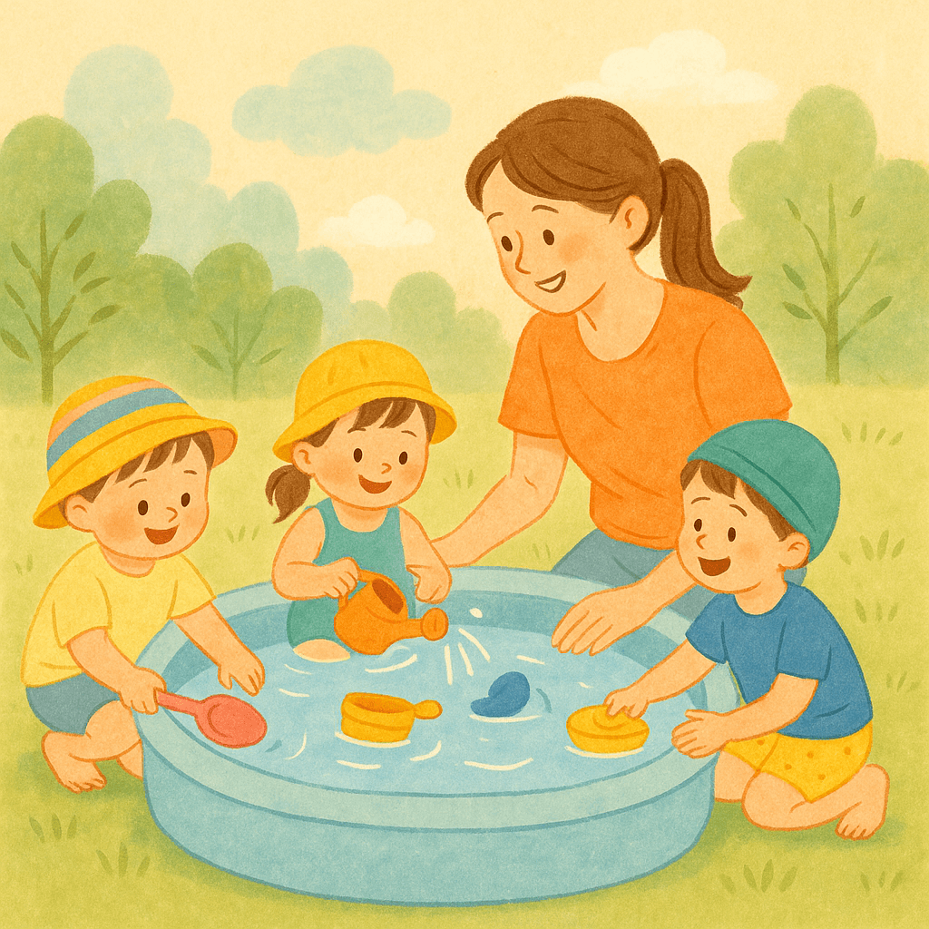 어린이집에서 영유아와 믈놀이 _ 여름철 물놀이의 가치와 실천