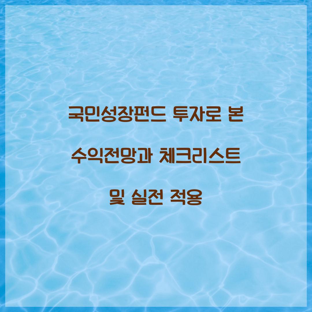 국민성장펀드 투자