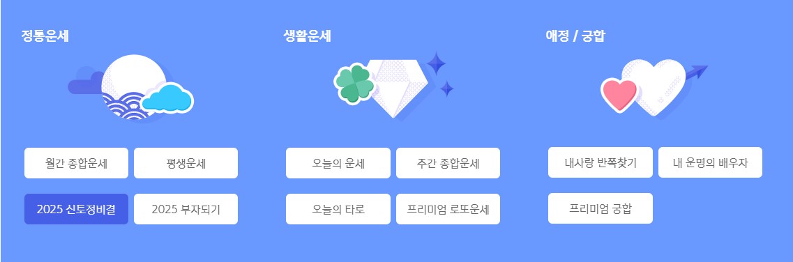 2025년 무료 토정비결