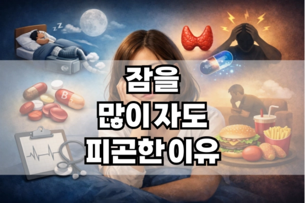잠을 많이 자도 피곤한 이유