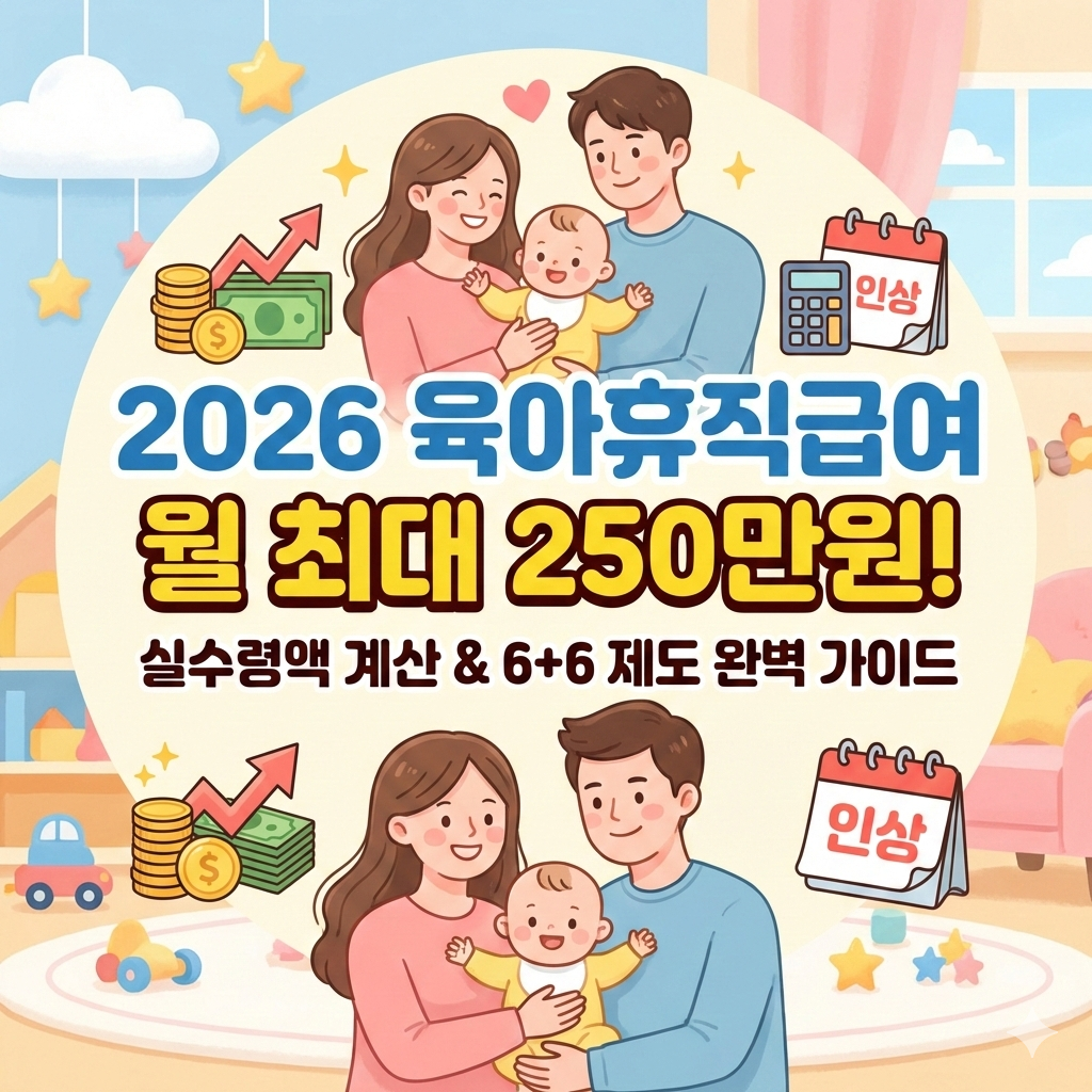 2026 육아휴직급여 인상 월 상한액과 실수령액 계산 가이드