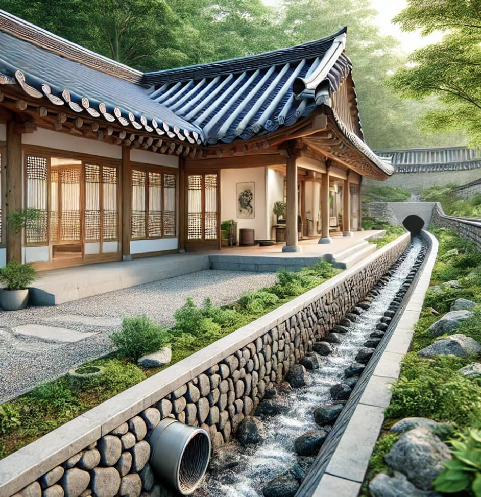 한옥 배수로 시스템의 기본 원리: 물의 흐름을 통제하는 과학적 설계