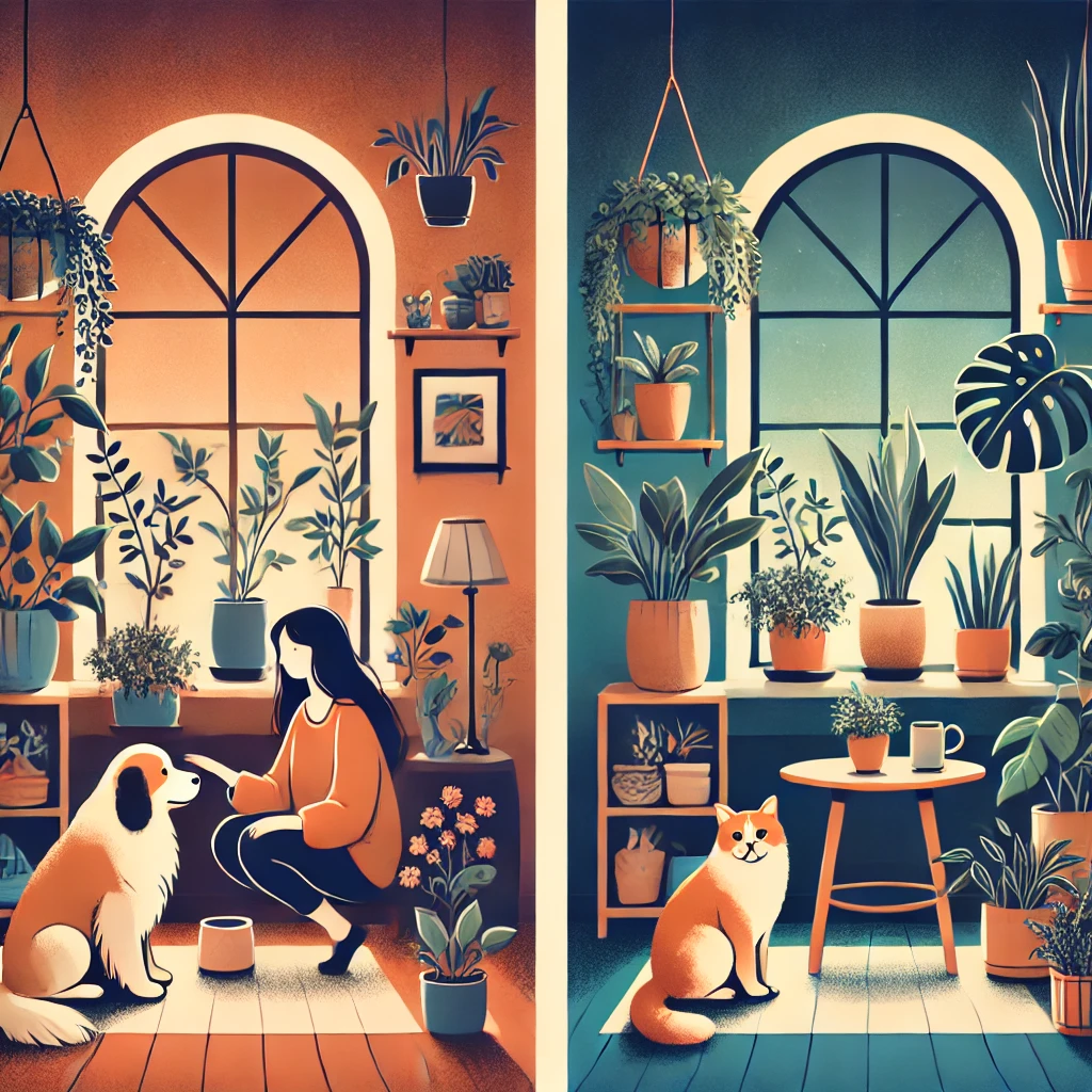 반려동물vs반려식물