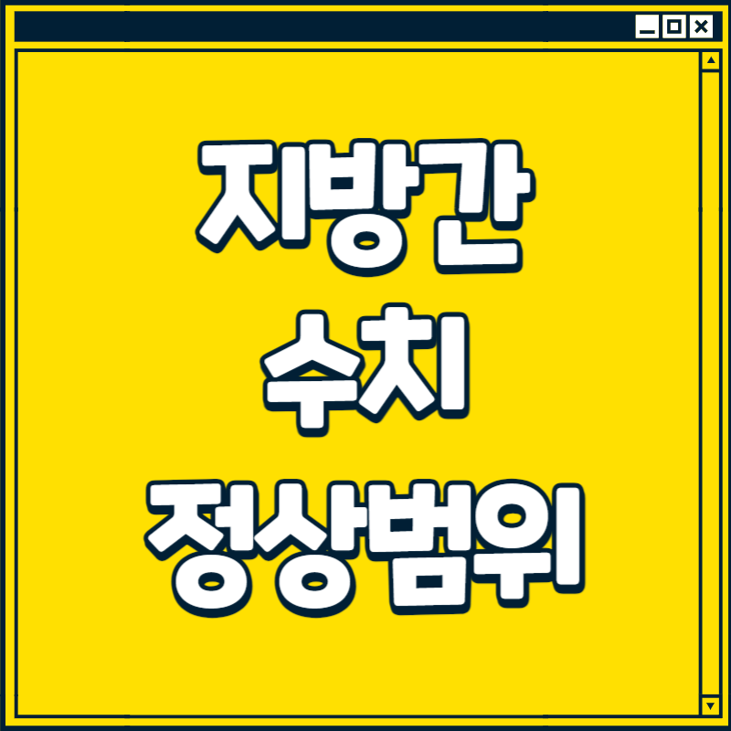 지방간 수치
