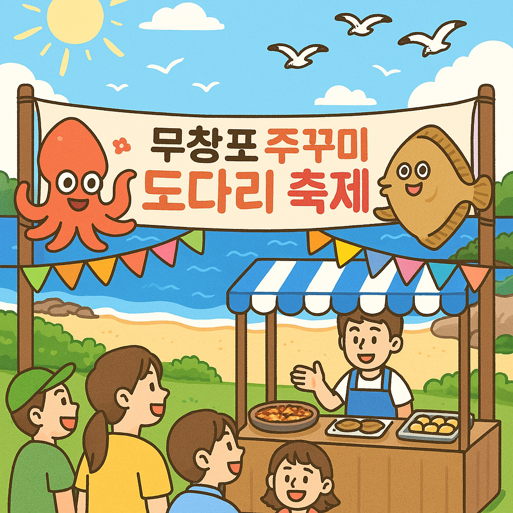무창포 주꾸미 도다리 대잔치 축제 주차 여행 꿀팁