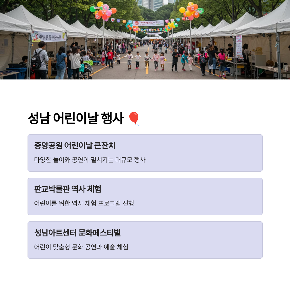 2025 경기도 어린이날 행사&middot;축제 총정리