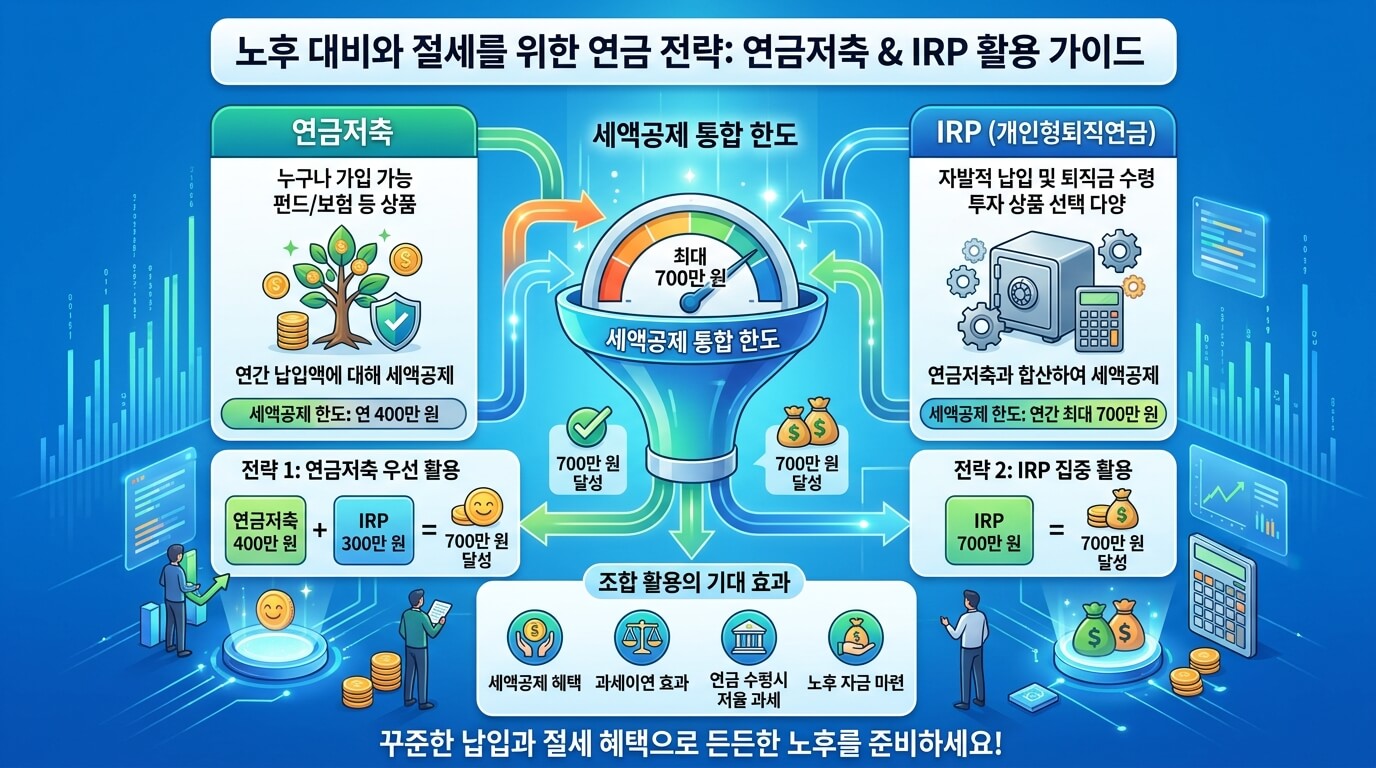 연금저축 IRP 세액공제 한도 조합 전략