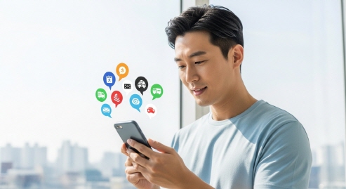 공공 배달앱 리스트를 스마트폰으로 확인하는 한국인