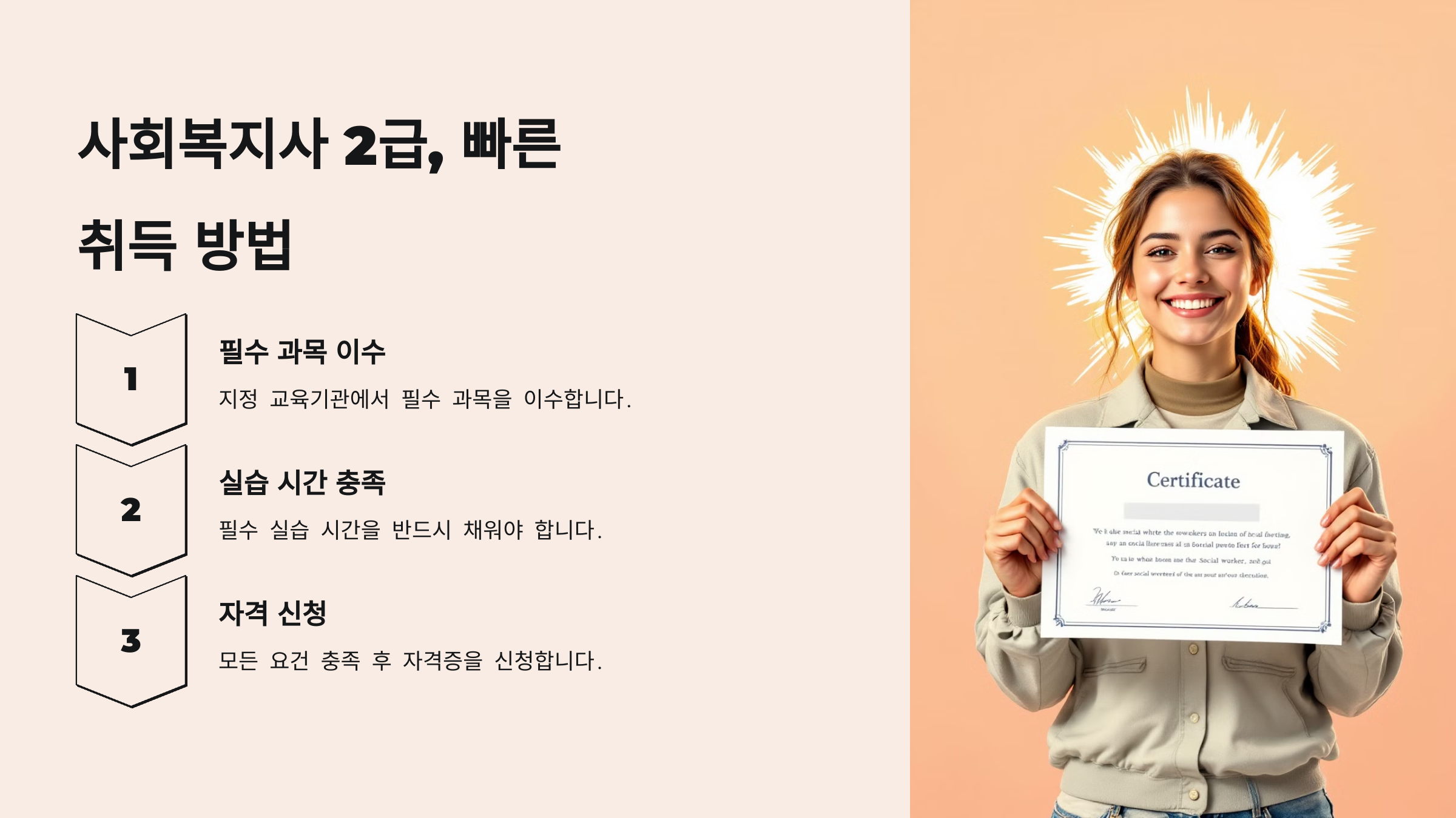 사회복지사 자격증 취득방법