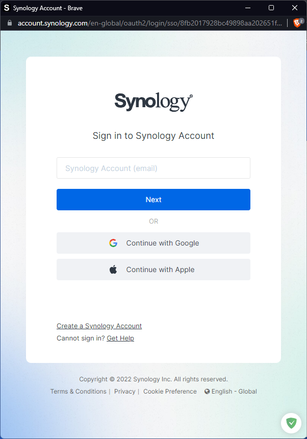 시놀로지 계정 생성 1