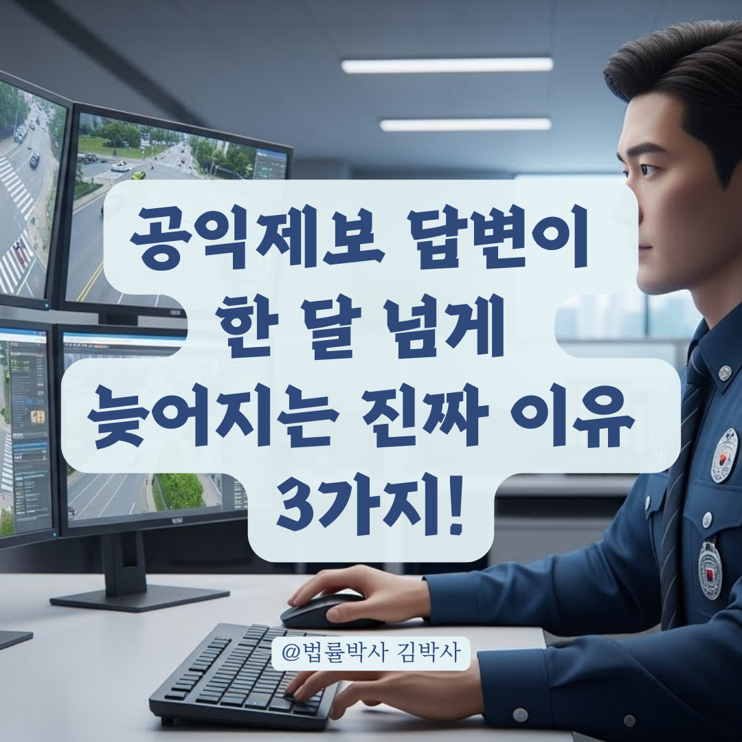 공익제보 답변이 한 달 넘게 늦어지는 의외의 행정적 이유는?