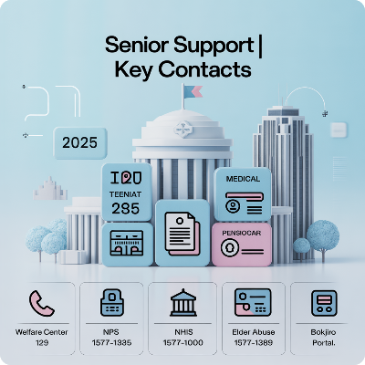 65세 이상 노인(고령자) 혜택 지원금 이미지