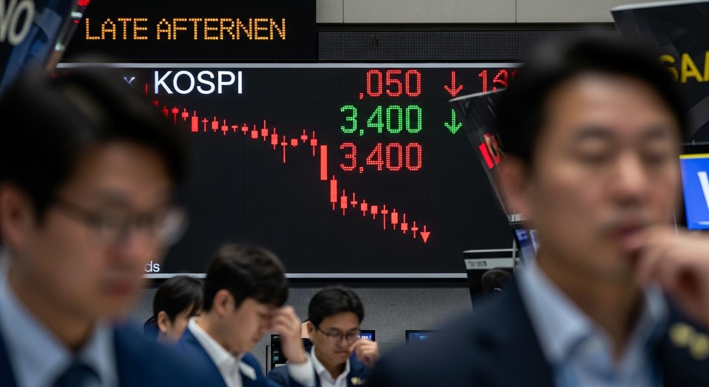 코스피 3400선 붕괴의 원인