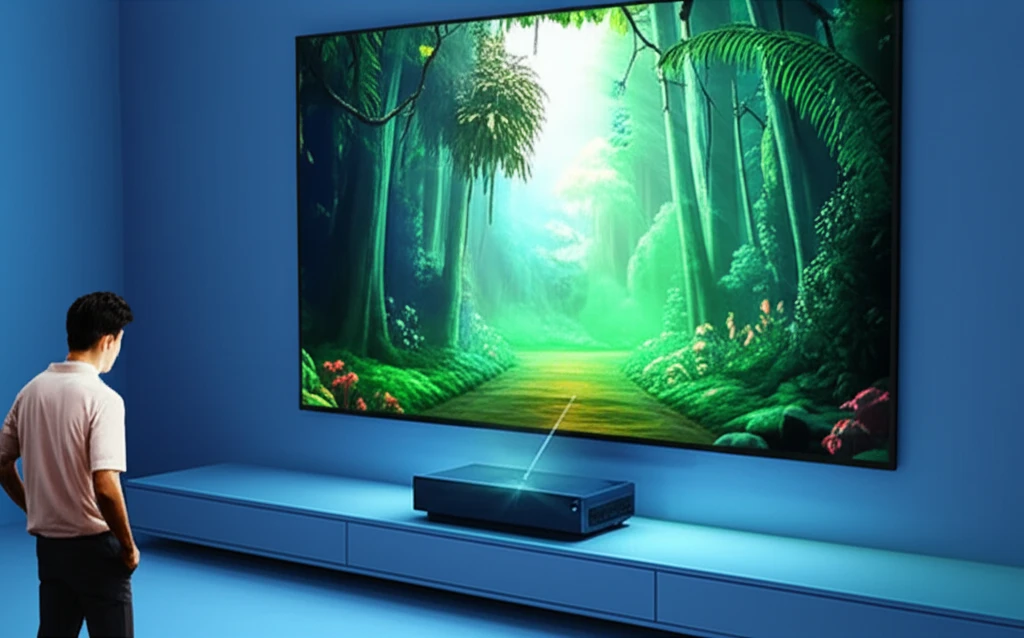 정밀 설치를 위한 단초점 빔프로젝터 ..