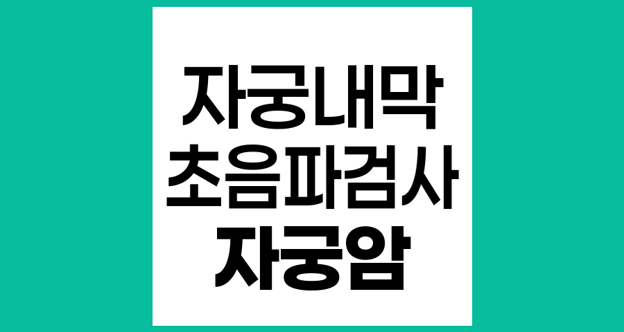 초음파검사 후 자궁내막 두꺼움의 의미와 조직검사 필요성