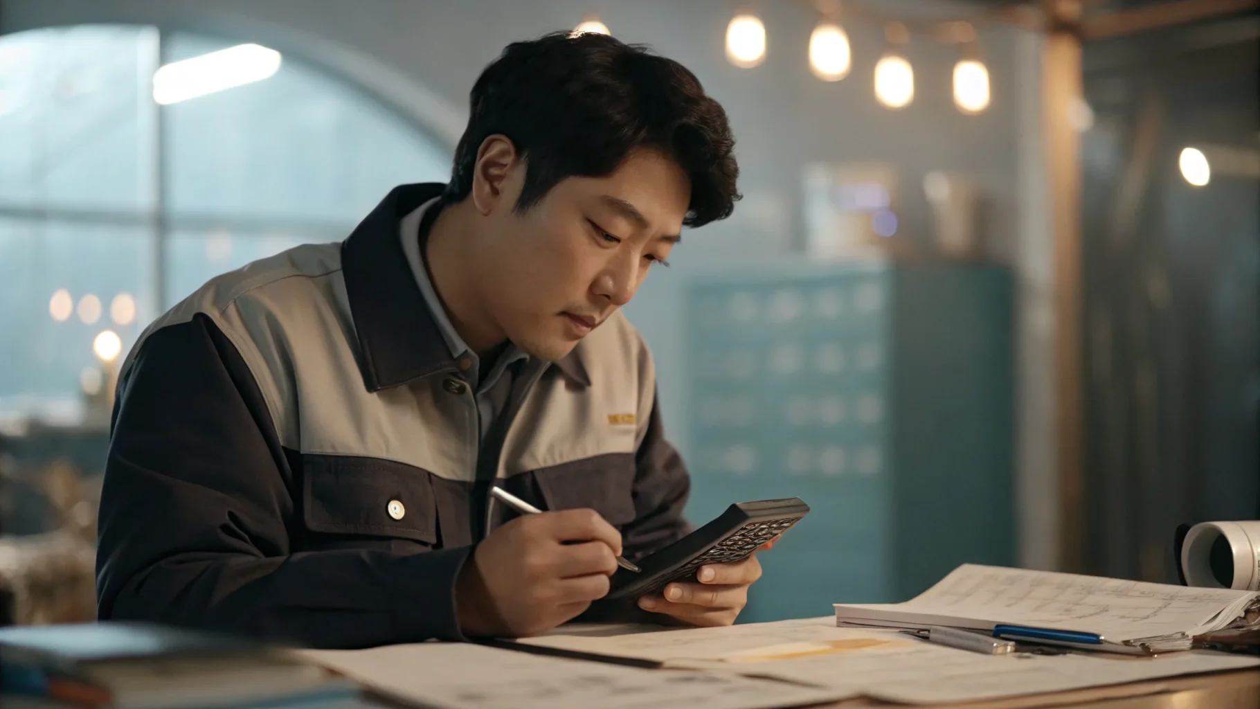 남자가 최저임금 계산하는 모습_2