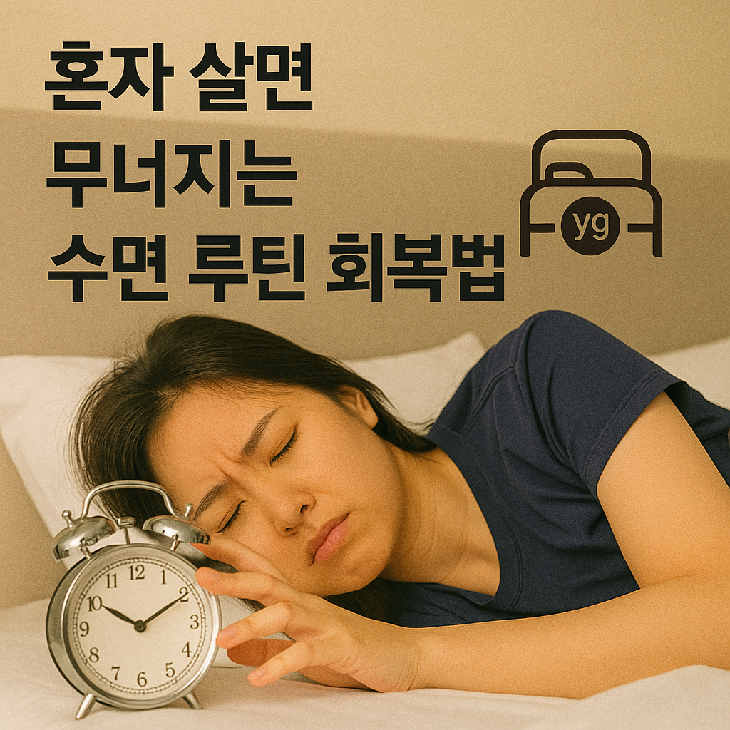 혼자 살면 무너지는 수면 루틴 회복법
