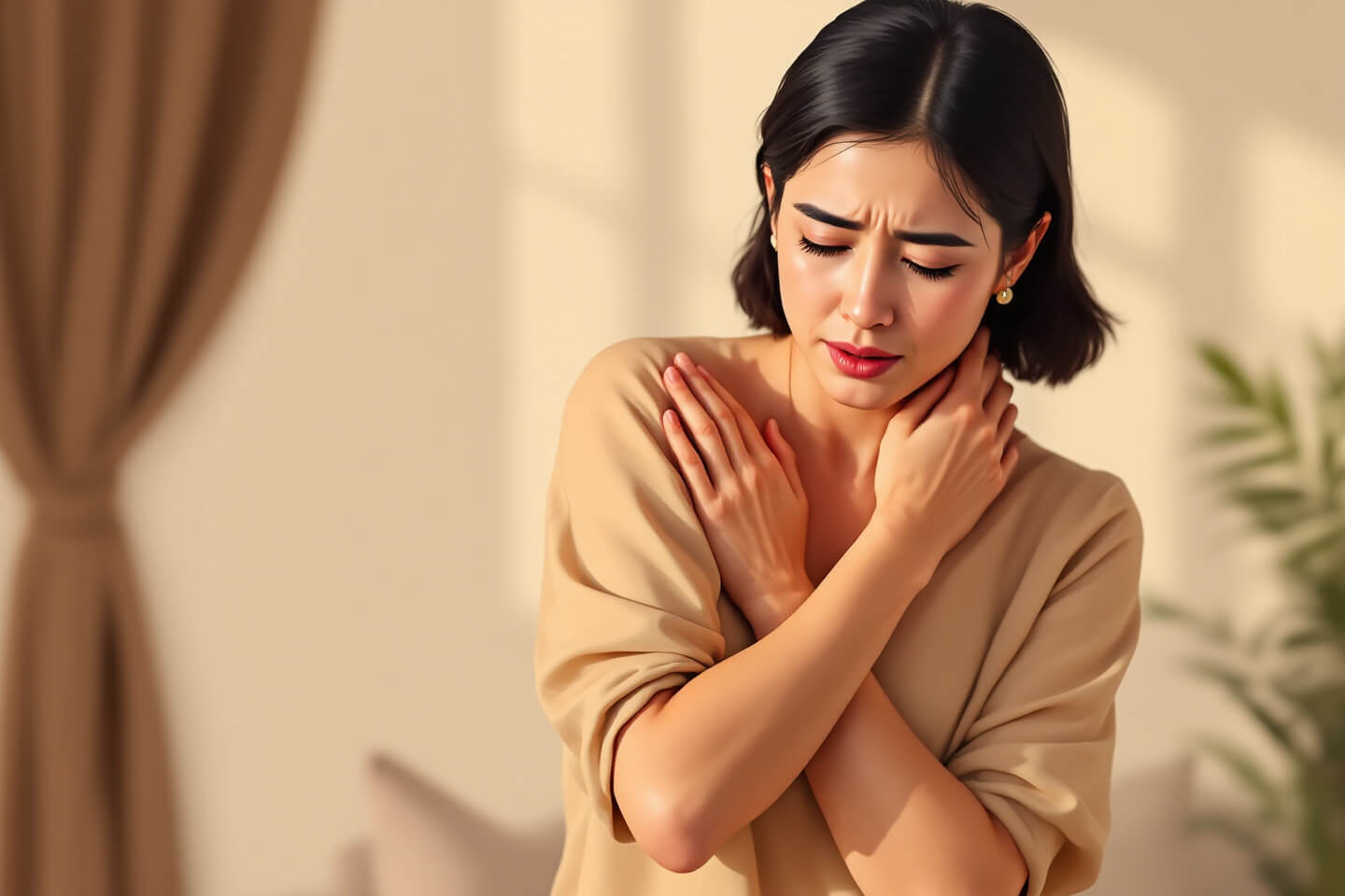 어깨통증과 관련된 사진입니다.