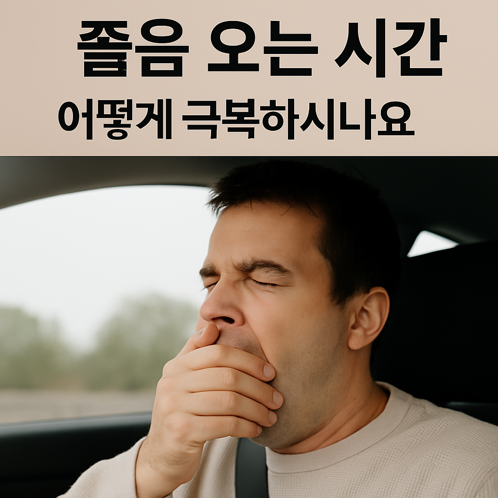 졸음 오는 시간 어떻게 극복하시나요