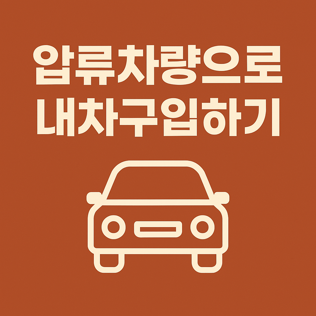 압류차량, 온비드공매로 내차 소유하기