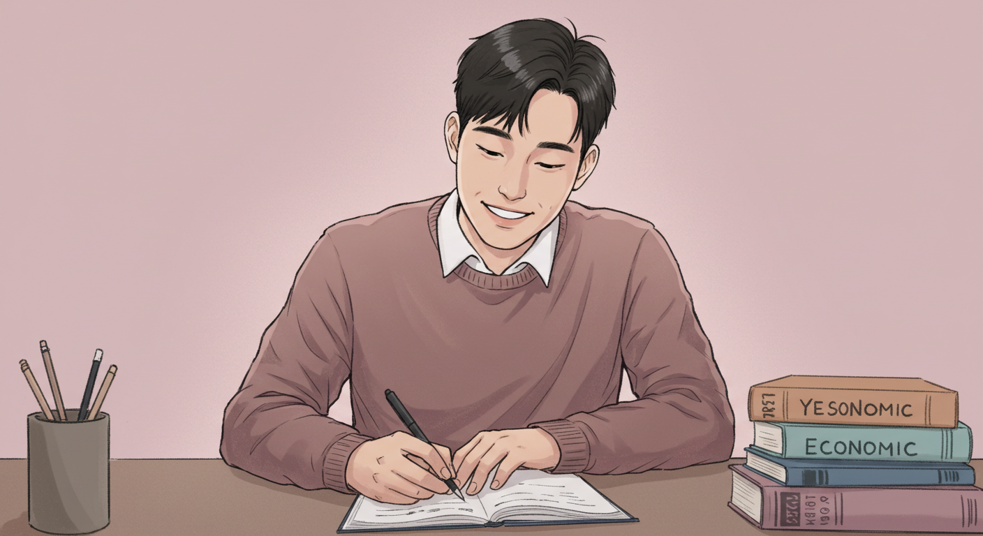 글쓰는 모습