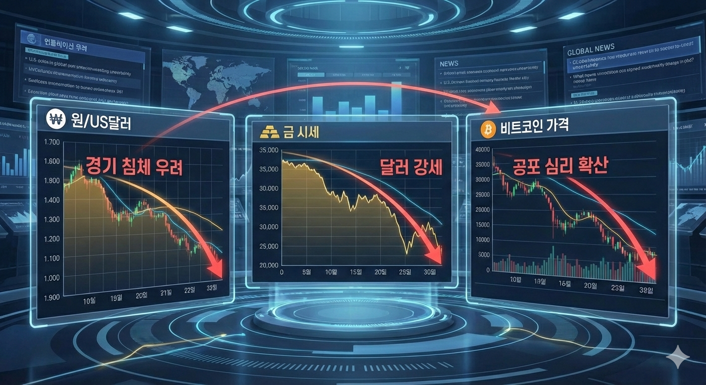 환율&middot;금값&middot;코인, 왜 함께 움직였나