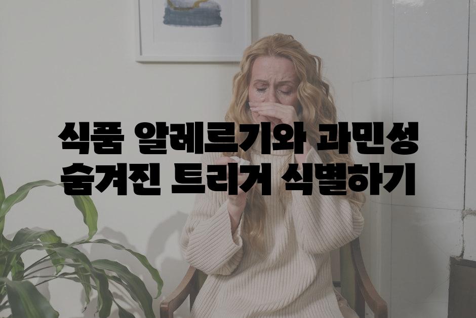 식품 알레르기와 과민성 숨겨진 트리거 식별하기
