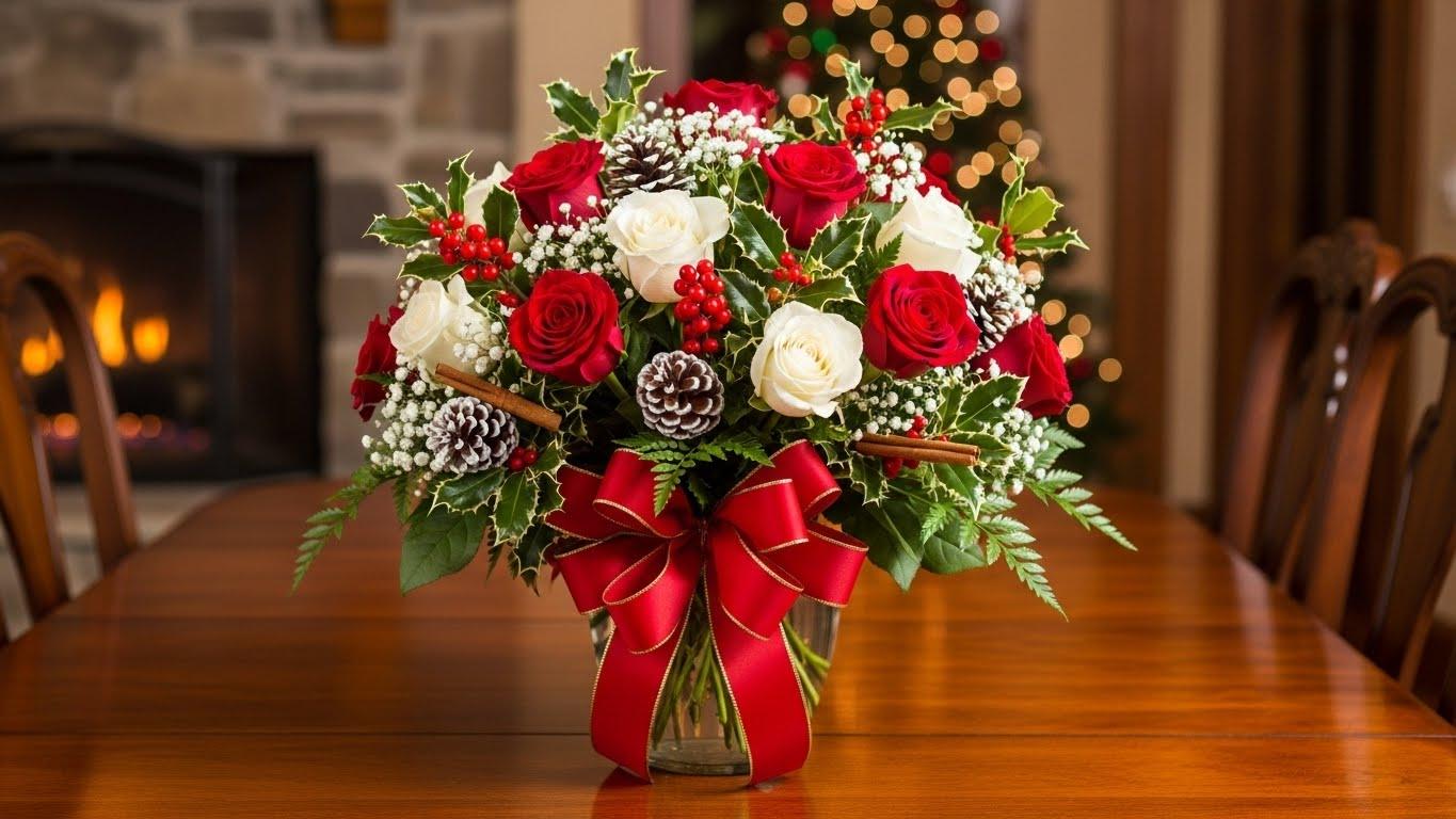 크리스마스 꽃장식