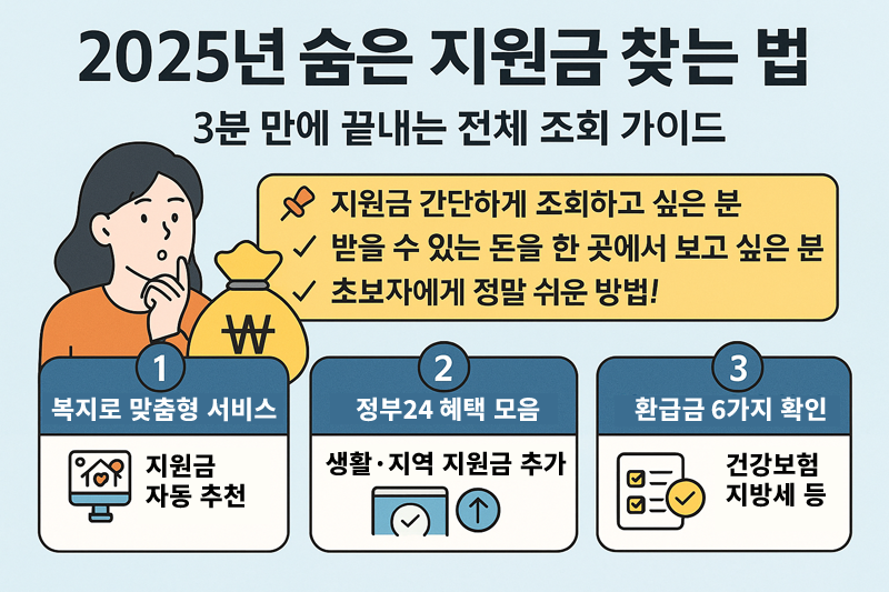 2025년 숨은 지원금 찾는 법