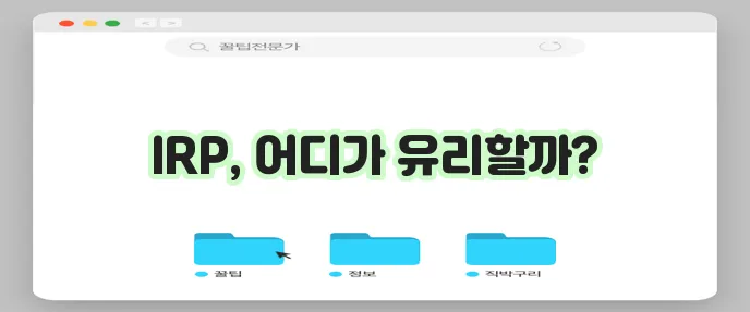 IRP 발행처 비교: 은행, 보험사, 증권사