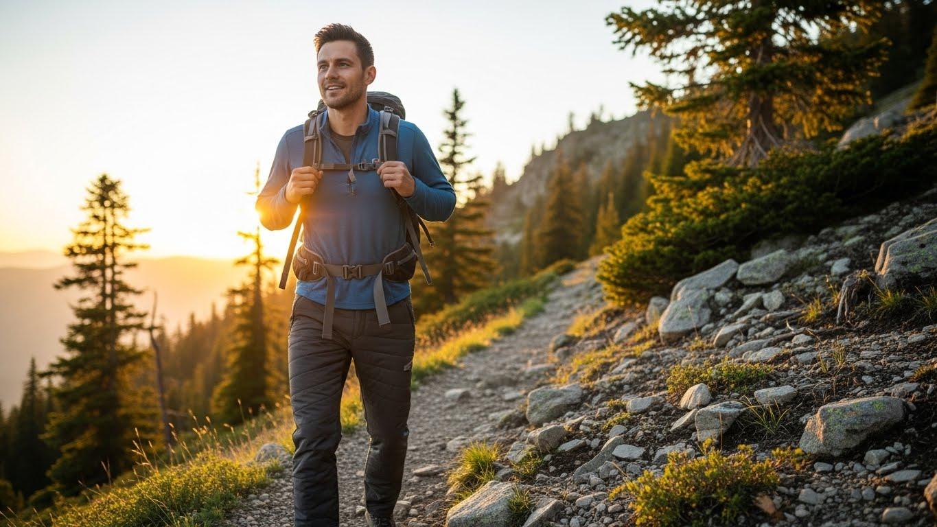 남성 패딩 등산바지