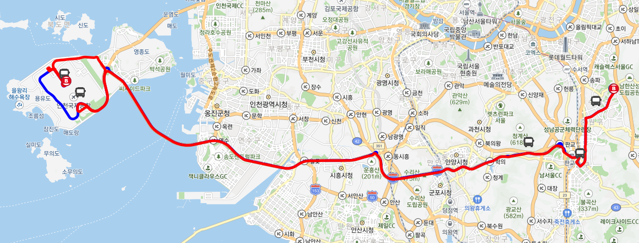 5300번 인천공항버스 노선